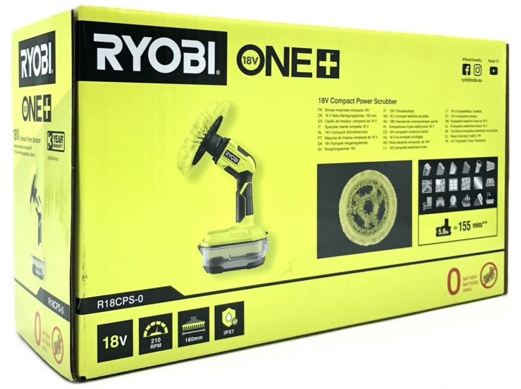 Ryobi ONE+ R18CPS-0 18V rengöringsborste utan batteri