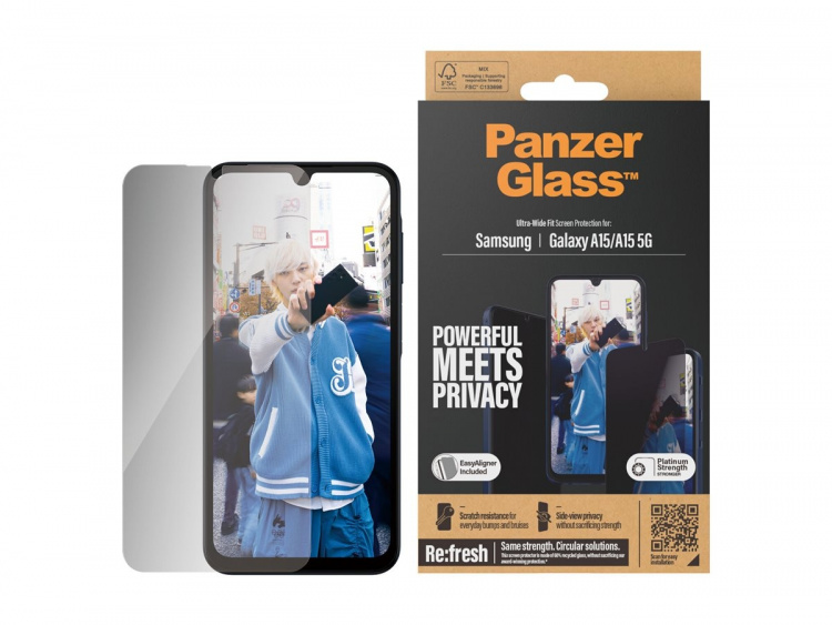 PanzerGlass Skärmskydd Samsung Galaxy A15, A15 5G, Transparent PanzerGlass Skärmskydd Samsung Galaxy A15, A15 5G, Transparent