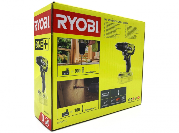 Ryobi One+ R18DD5-0 Borr/skruvdragare Utan batteri