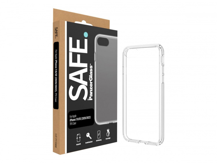 PanzerGlass Safe Skal Apple iPhone 7, 8, SE (2. generation), SE (3rd generation), Transparent