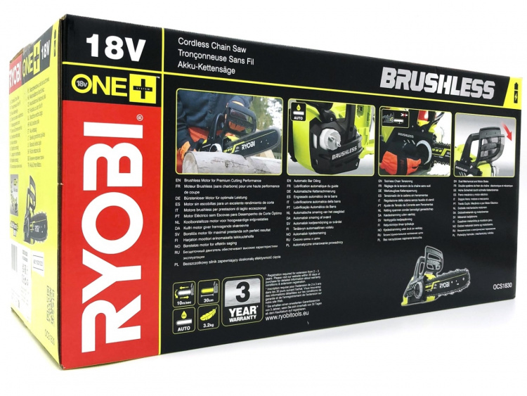 Ryobi One+ OCS1830 Motorsåg Elektrisk 3,2kg Ryobi One+ OCS1830 Motorsåg Elektrisk 3,2kg