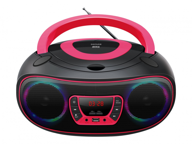 Denver TCL-212BT Boombox Svart Pink