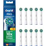 Oral B Cross Action Borsthuvuden, Vit 10-pack