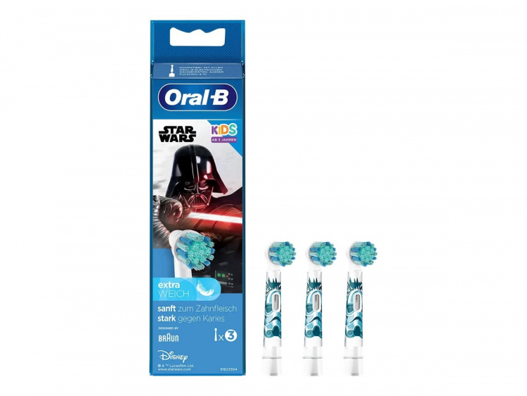 Oral B Star Wars Borsthuvuden, 3-pack