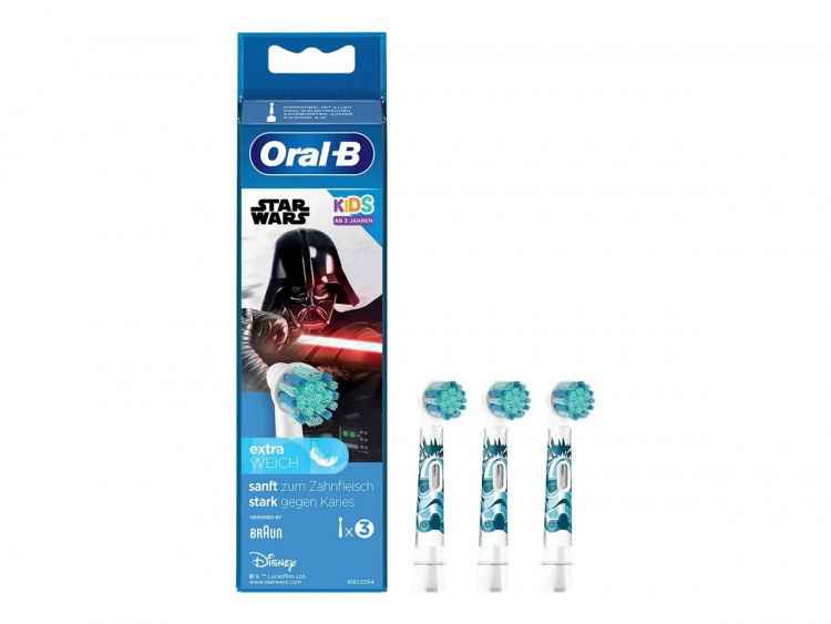 Oral B Star Wars Borsthuvuden, 3-pack