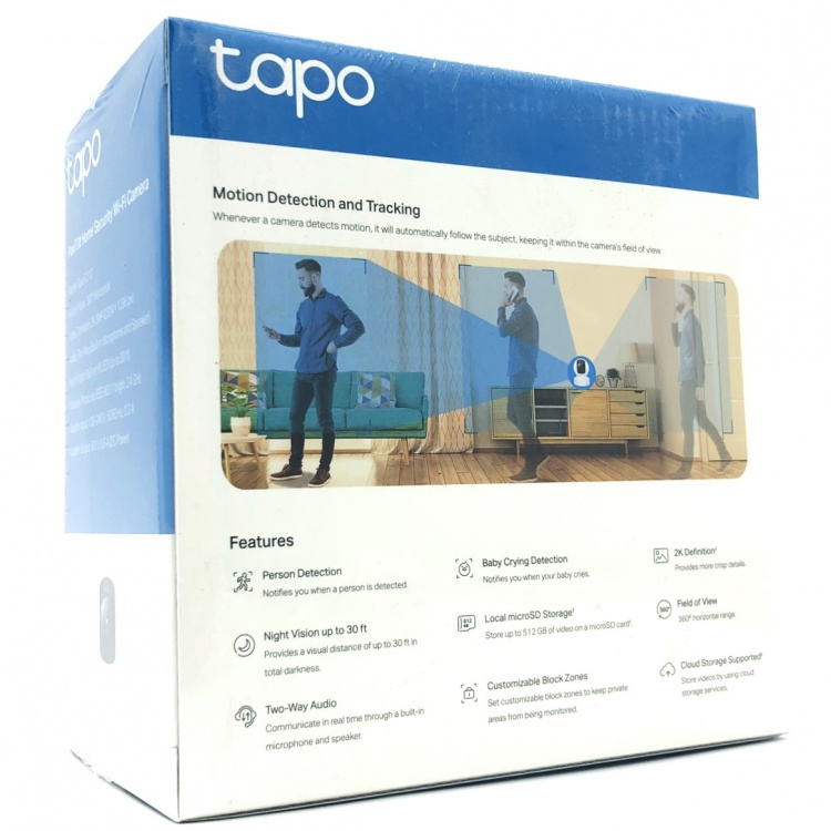 TP-Link Tapo C212 V2 nätverksövervakningskamera 2560 x 1440