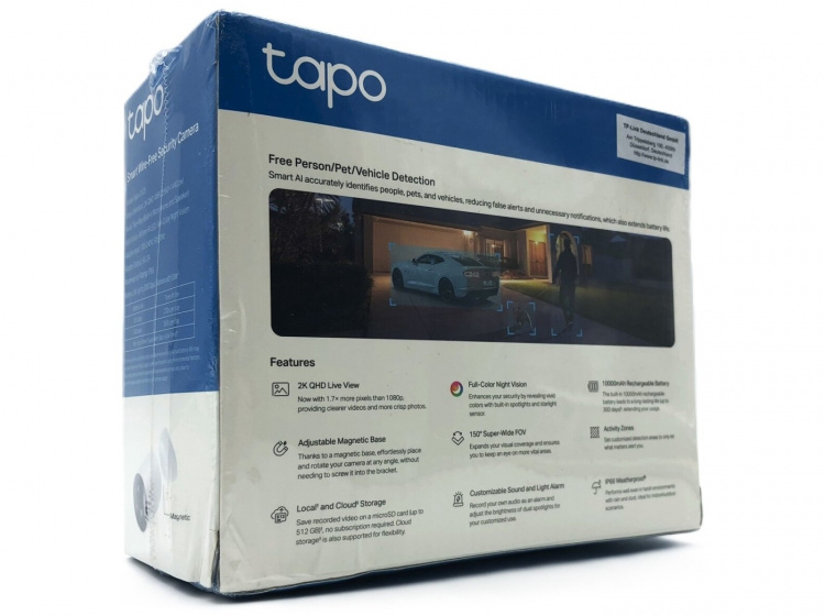 TP-Link Tapo C425 V1.6 Nätverksövervakningskamera utomhus inomhus 2560 x 1440 TP-Link Tapo C425 V1.6 Nätverksövervakningskamera utomhus inomhus 2560 x 1440