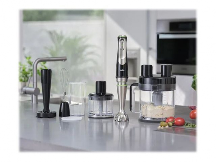 Braun Multiquick 9 MQ 9187XLI stavmixer Premium svart/borstat rostfritt stål