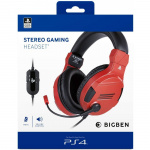 Bigben playstation 4 HW Bigben Stereo Gaming Headset v3 (Röd)