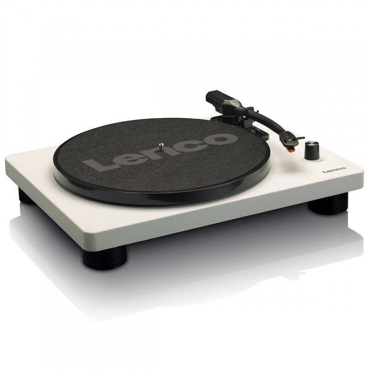 Lenco Skivspelare med inbyggda högtalare USB-kodning Grå