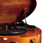 Lenco Retro skivspelare med 2 inbyggda högtalare Brun