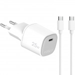 Celly USB-laddare GaN 1 x USB-C PD 25W + USB-C-kabel Celly USB-laddare GaN 1 x USB-C PD 25W + USB-C-kabel