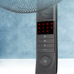 Midea Golvfläkt 3 Hastigheter och Fjärrkontroll, Svart