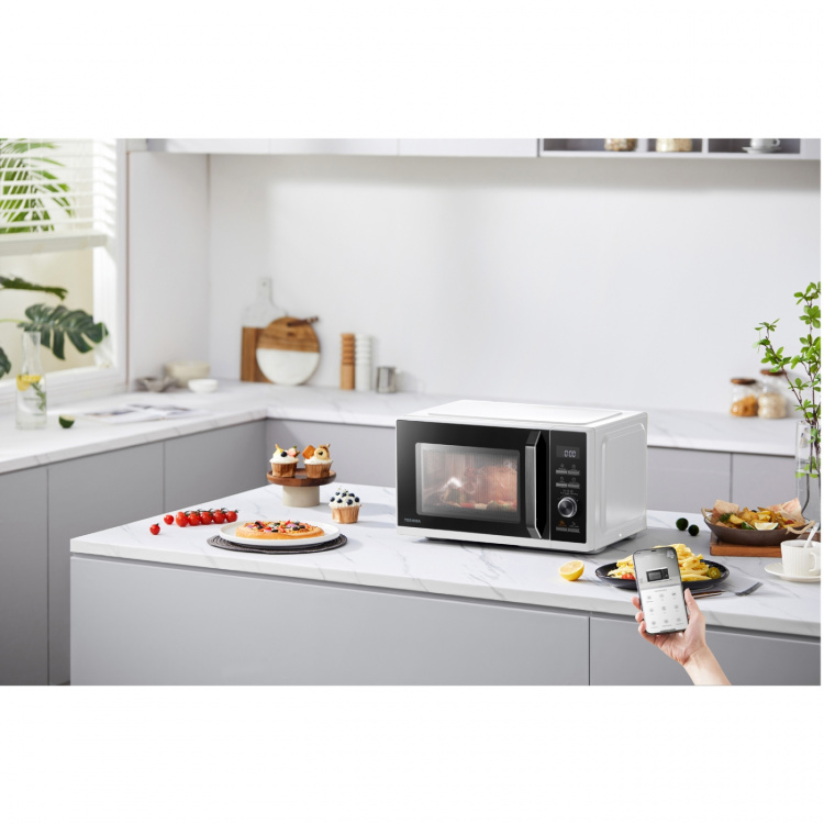 Toshiba Mikrovågsugn 23L, 3 i 1 Grill/Airfryer 900/1000/1700W Toshiba Mikrovågsugn 23L, 3 i 1 Grill/Airfryer 900/1000/1700W