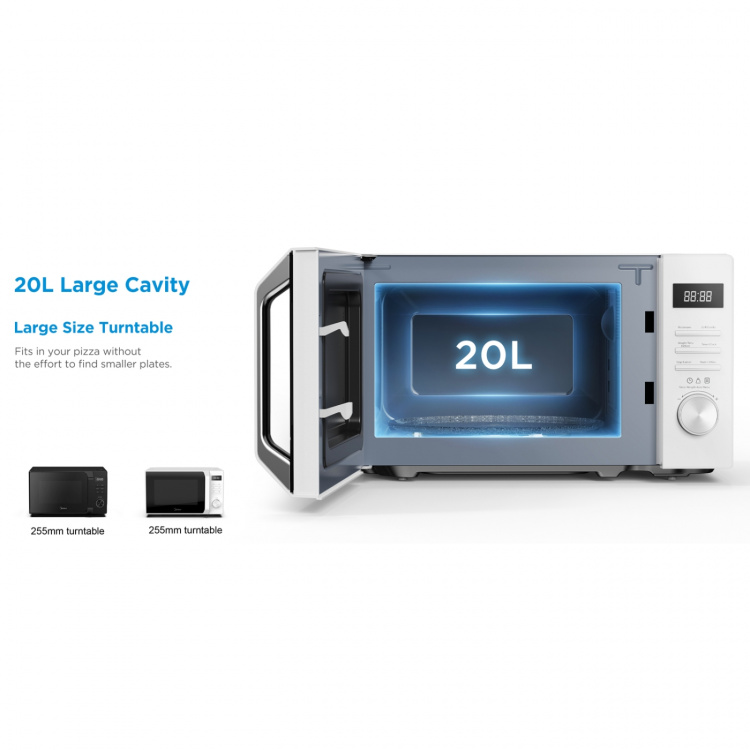 Midea Mikrovågsugn med Grill 20L 700/1000W Midea Mikrovågsugn med Grill 20L 700/1000W