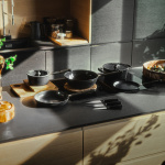 Fiskars Kastrull Hard Face 2,5 L med lock Keramaisk 1075525 Fiskars Kastrull Hard Face 2,5 L med lock Keramaisk 1075525