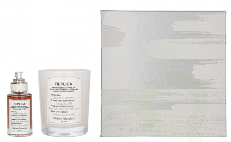 Maison Margiela Replica By The Fireplace Giftset 195 ml Edt Spray 30ml/Scented Candle 165g