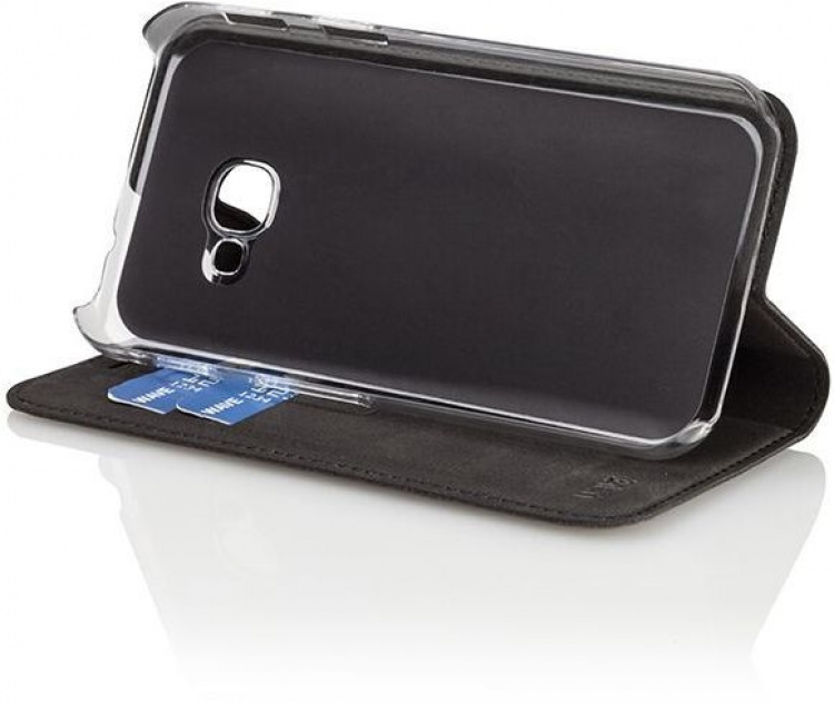 Wave BookCase skyddsfodral, Samsung Galaxy Xcover 4 / 4S, svart Wave BookCase skyddsfodral, Samsung Galaxy Xcover 4 / 4S, svart