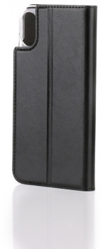 Wave BookCase skyddsfodral, iPhone X / Xs, svart