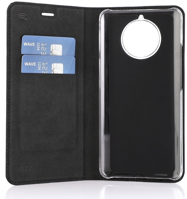 Wave BookCase skyddsfodral, Nokia 9 PureView, svart