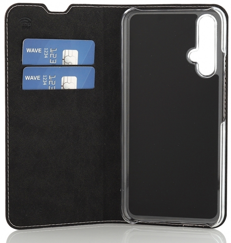 Wave BookCase skyddsfodral, Honor 20 / Huawei Nova 5T, roséguld Wave BookCase skyddsfodral, Honor 20 / Huawei Nova 5T, roséguld