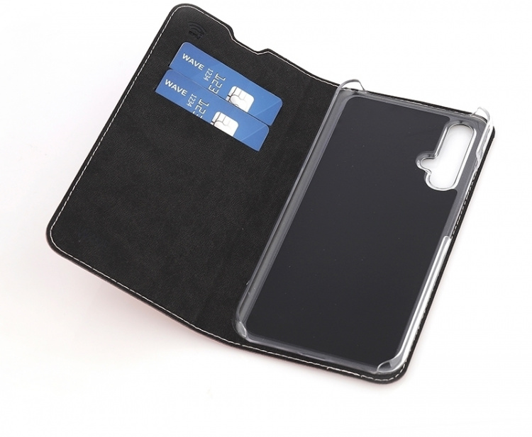 Wave BookCase skyddsfodral, Honor 20 / Huawei Nova 5T, roséguld Wave BookCase skyddsfodral, Honor 20 / Huawei Nova 5T, roséguld