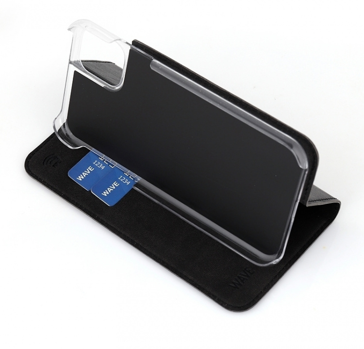 Wave BookCase skyddsfodral, iPhone 11, svart