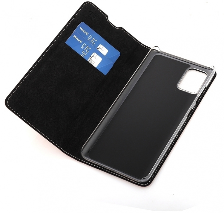 Wave BookCase skyddsfodral, Samsung Galaxy A51, roséguld Wave BookCase skyddsfodral, Samsung Galaxy A51, roséguld