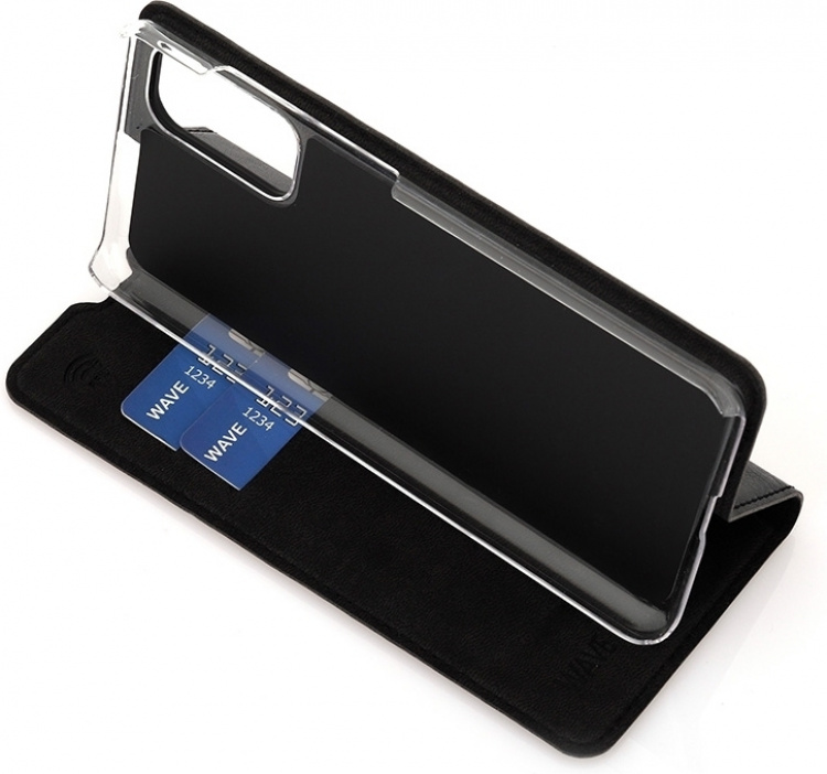 Wave BookCase skyddsfodral, Samsung Galaxy S20, svart Wave BookCase skyddsfodral, Samsung Galaxy S20, svart