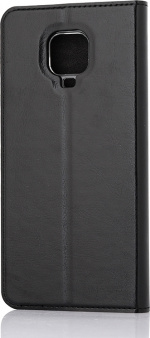 Wave BookCase skyddsfodral, Xiaomi Redmi Note 9 Pro, svart
