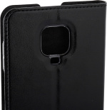 Wave BookCase skyddsfodral, Xiaomi Redmi Note 9 Pro, svart