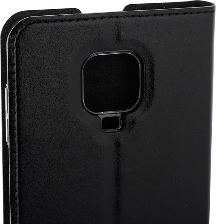 Wave BookCase skyddsfodral, Xiaomi Redmi Note 9 Pro, svart