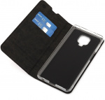 Wave BookCase skyddsfodral, Xiaomi Redmi Note 9 Pro, svart