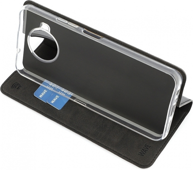 Wave BookCase skyddsfodral, Nokia 8.3 5G, svart Wave BookCase skyddsfodral, Nokia 8.3 5G, svart