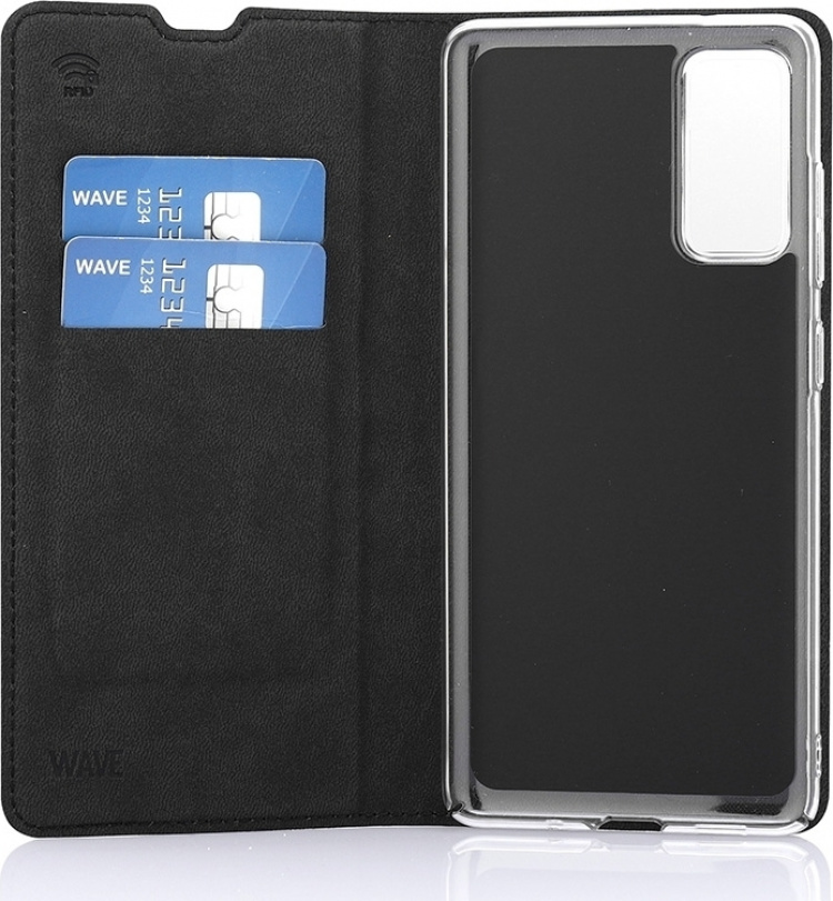 Wave BookCase skyddsfodral, Samsung Galaxy S20 FE 5G / Galaxy S20 FE, svart