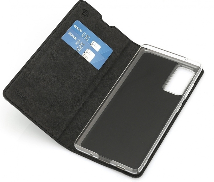Wave BookCase skyddsfodral, Samsung Galaxy S20 FE 5G / Galaxy S20 FE, svart