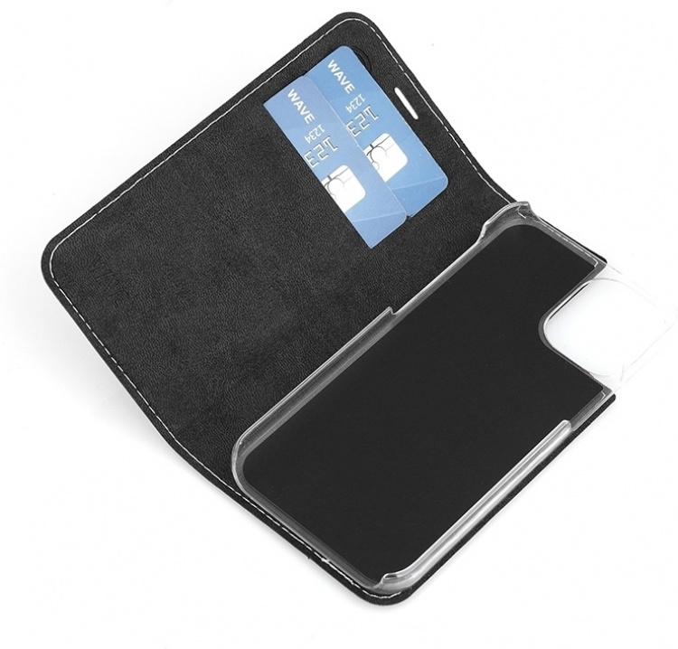 Wave BookCase skyddsfodral, iPhone 12 mini, roséguld