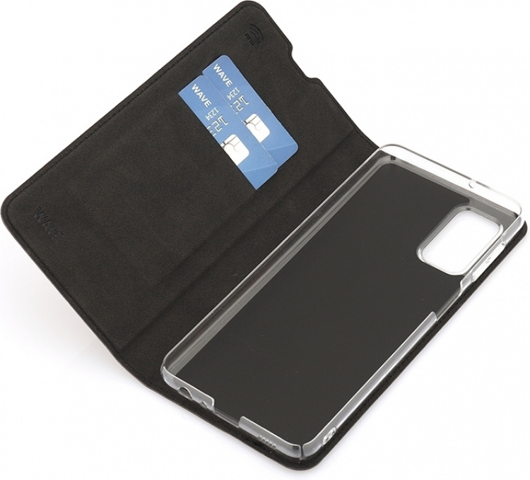 Wave BookCase skyddsfodral, Samsung Galaxy A32 5G, svart Wave BookCase skyddsfodral, Samsung Galaxy A32 5G, svart