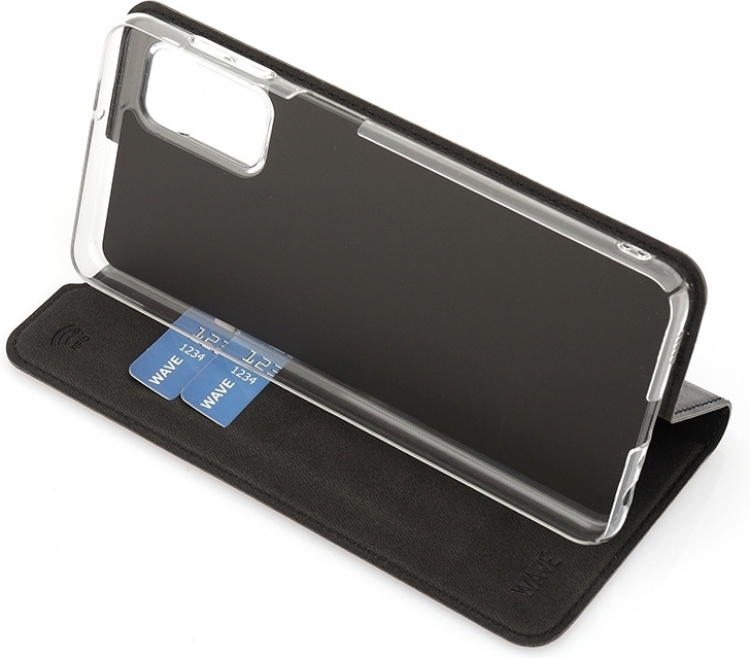 Wave BookCase skyddsfodral, Samsung Galaxy A32 5G, svart Wave BookCase skyddsfodral, Samsung Galaxy A32 5G, svart