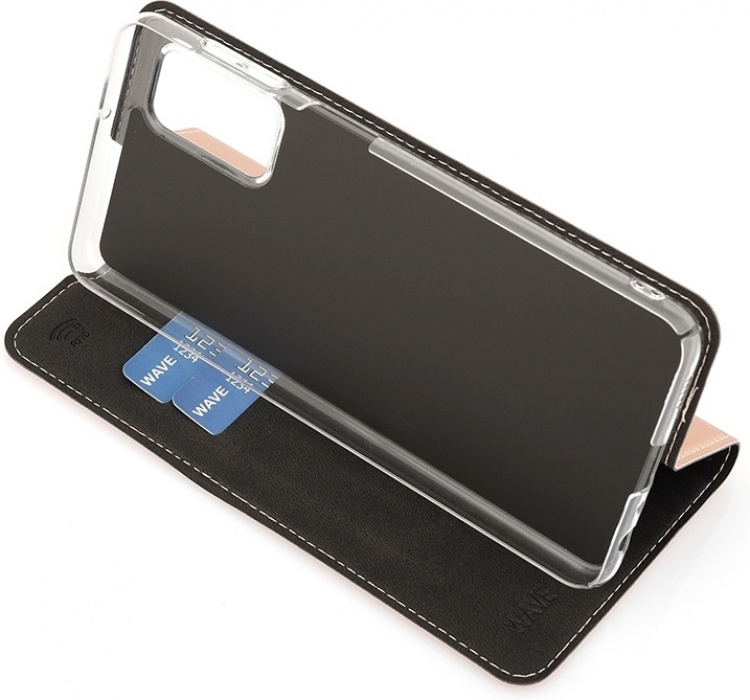 Wave BookCase skyddsfodral, Samsung Galaxy A32 5G, roséguld Wave BookCase skyddsfodral, Samsung Galaxy A32 5G, roséguld