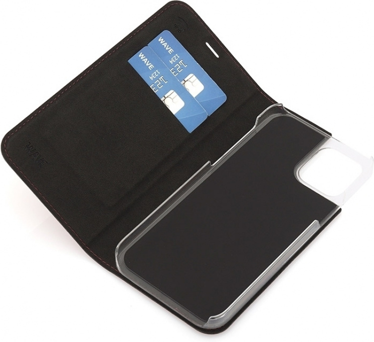 Wave BookCase skyddsfodral, iPhone 12 / 12 Pro, Smoky Sangria Wave BookCase skyddsfodral, iPhone 12 / 12 Pro, Smoky Sangria