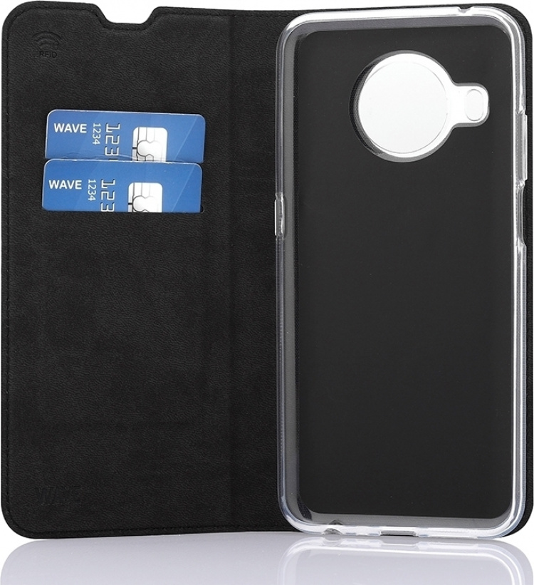 Wave BookCase skyddsfodral, Nokia X10 / X20, svart Wave BookCase skyddsfodral, Nokia X10 / X20, svart