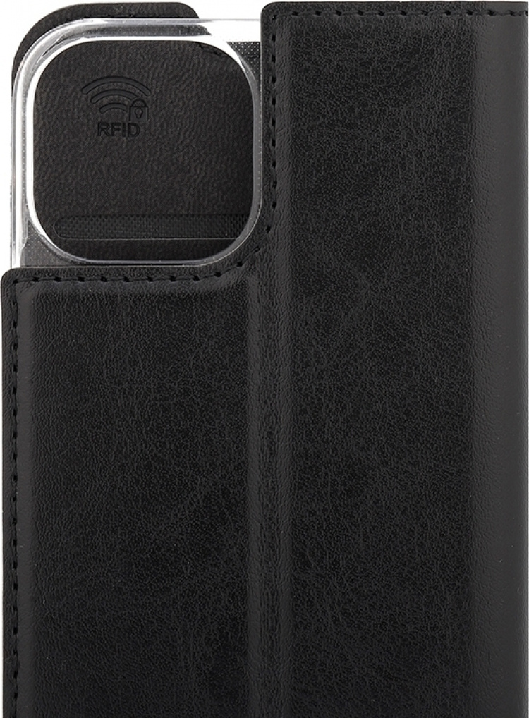 Wave BookCase skyddsfodral, iPhone 13 mini, svart