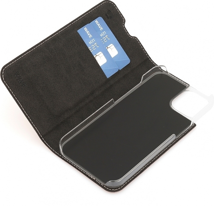 Wave BookCase skyddsfodral, iPhone 13, roséguld