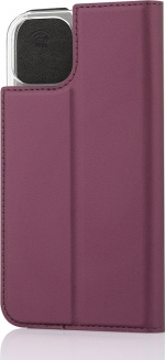 Wave BookCase skyddsfodral, iPhone 13, Smoky Sangria