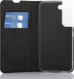 Wave BookCase skyddsfodral, Samsung Galaxy S22 5G, svart Wave BookCase skyddsfodral, Samsung Galaxy S22 5G, svart