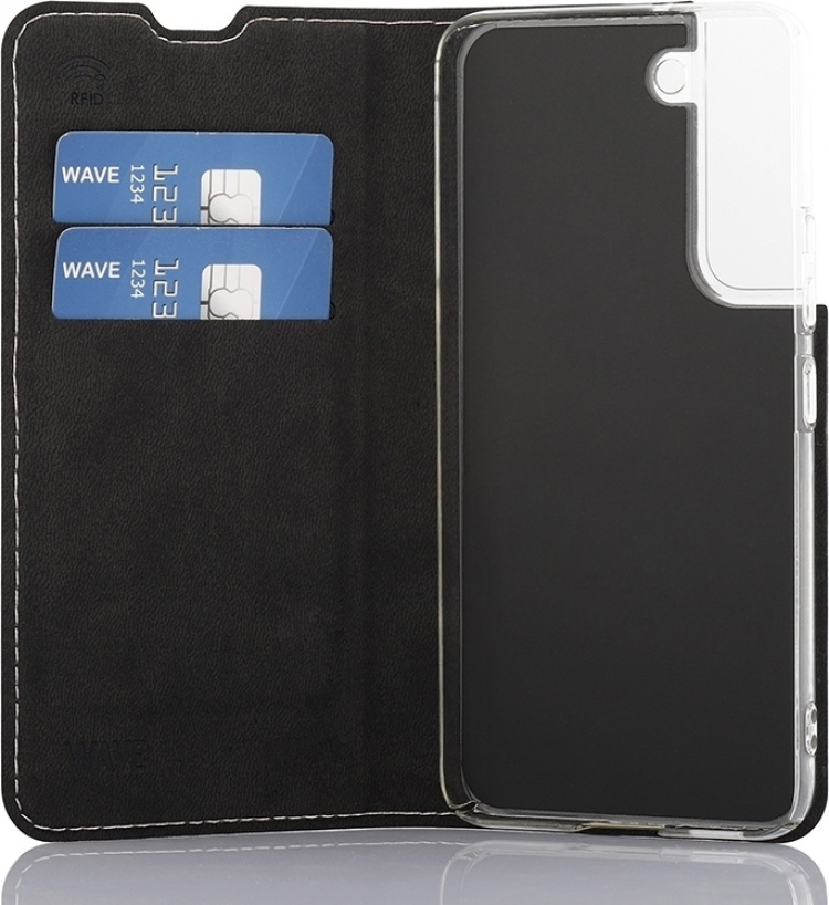 Wave BookCase skyddsfodral, Samsung Galaxy S22 5G, roséguld