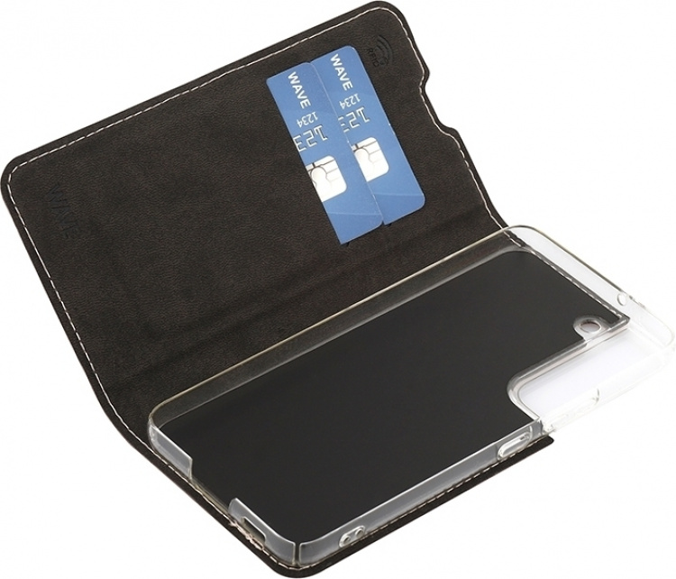 Wave BookCase skyddsfodral, Samsung Galaxy S22 5G, roséguld