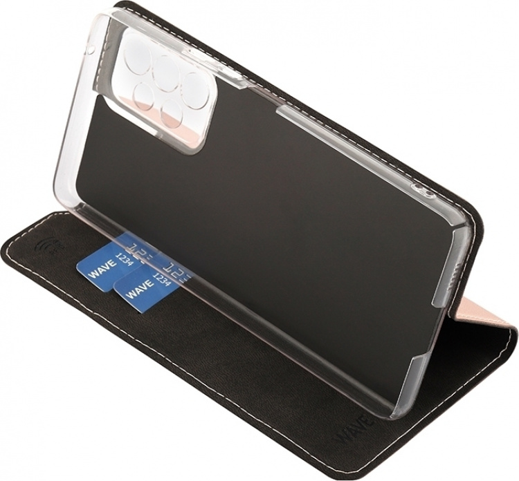 Wave BookCase skyddsfodral, Samsung Galaxy A53 5G, roséguld