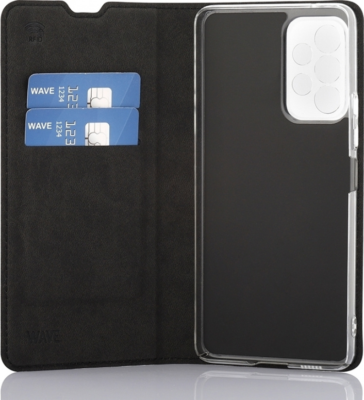 Wave BookCase skyddsfodral, Samsung Galaxy A53 5G, svart